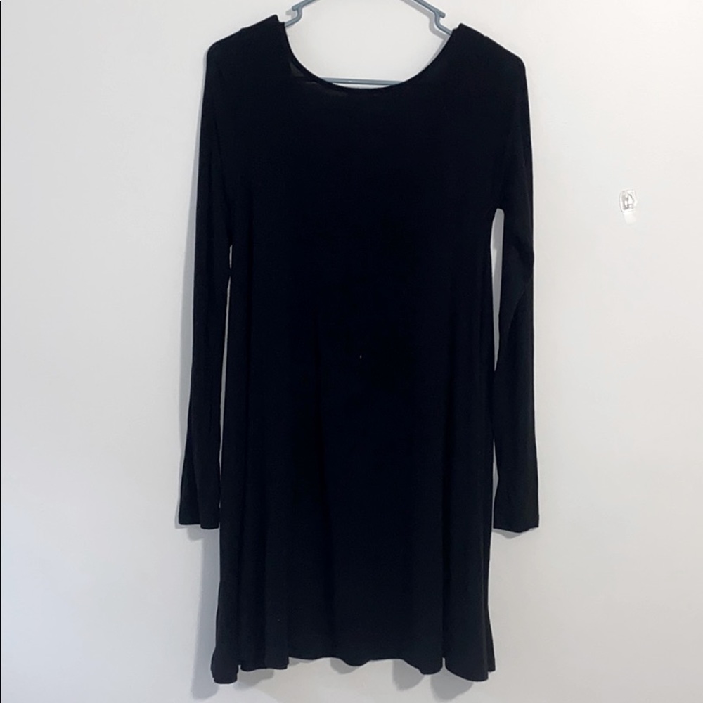 Long sleeve black dress